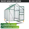 BRAST Gewächshaus Aluminium mit Fundament | 250x190x195cm Produktbild-Vorschau 2