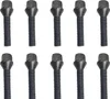 10x Radschraube M14x1,25 Kegelbund 60° schwarz 60 mm | Produktbild-Vorschau 1