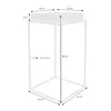 ML-Design Pflanzenständer mit abnehmbarem Tablett, 45x45x80 Produktbild-Vorschau 5