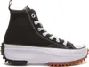 A black Converse Run Star Hike sneaker with a white sole and laces, shown from the side against a white background. Náhled obrázku produktu