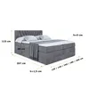 ALTDECOR Boxspringbett mit 2 Matratzen und Topper - 200x200 Produktbild-Vorschau 6