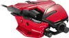 A red and black gaming mouse is shown from a side angle against a white background. Produktbild-Vorschau