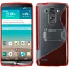 PhoneNatic Case kompatibel mit LG G3 - rot Silikon Hülle Produktbild-Vorschau 1