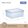 Rotho opbergbox met deksel, 10 liter, blauw, set van 6, Productafbeelding-voorbeeld 7