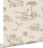 ESTAhome Tapeta dinozaury beżowym 53 cm x 10.05 m Podgląd zdjęcia produktu 1