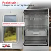 Grafner Räucherofen mit 3 Etagen 44x28x80 mit Sichtfenster Produktbild-Vorschau 3