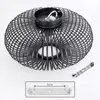 Aidone Deckenlampe aus Metall/Bambus in Schwarz Produktbild-Vorschau 5