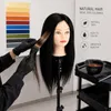 Mannequin tête à coiffer professionnel cheveux naturels 55 Voir les images du produit 2
