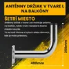 Extralink L400 Balkónový Držiak na Satelitnú Anténu 400 mm Náhľad obrázku produktu 6