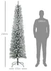 Albero di Natale artificiale HOMCOM da 210 cm con 180 luci Anteprima dell’immagine prodotto 3