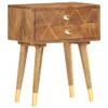 vidaXL Stolik nocny 43×30×58 cm z litego drewna mango Podgląd zdjęcia produktu 16