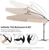 KOMFOTTEU parasol Φ305 cm, parasol wspornikowy regulowany Podgląd zdjęcia produktu 4
