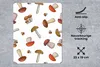 MuchoWow® Mauspad Mousepad Pilz - Muster - Cartoon 19x23 cm Produktbild-Vorschau 2