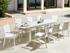 BELIANI Gartentisch Weiß Aluminium Rechteckig 180x90 cm Produktbild-Vorschau 2