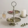 Marrakech Deco Estetica Etagere 2 livelli fruttiera rotonda Anteprima dell’immagine prodotto 4