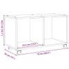 Skříňka na kolečkách černá 72 x 33 x 42,5 cm kompozitní Náhled obrázku produktu 10