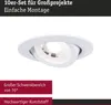 Paulmann LED Einbauleuchte 10er-Set schwenkbar Produktbild-Vorschau 6