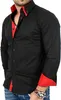 Reslad Herren Langarm Hemd Alabama RS-7050 Schwarz-Rot M Produktbild-Vorschau 4