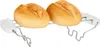 A toaster accessory with two bread rolls on it, against a white background. Produktbild-Vorschau