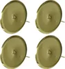 Kaemingk Adventskerzenhalter Ø 8 cm hellgold ohne Dorn, 4 Produktbild-Vorschau 1