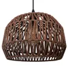 A brown woven pendant lamp. Anteprima dell’immagine prodotto