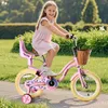 Kinderfahrrad 12–16 Zoll, Korb, Puppensitz & Stützräder 1 Produktbild-Vorschau 6