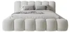 Chilly Möbel Design Polsterbett Stone Weiẞ Bouclé Stoff Produktbild-Vorschau 5