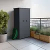 DEGAMO Gartenschrank LÜBECK 90x65x187cm, Stahl verzinkt Produktbild-Vorschau 11