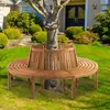 CLP Baumbank Novum rund teak Größe 200 cm Produktbild-Vorschau 4