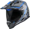 Berik MX313 Volstom Adventure Pro Enduro Helm, grau/blau, L Produktbild-Vorschau 2