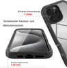 A close-up marketing image of an iPhone case, highlighting its protective features. Produktbild-Vorschau