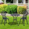 Outsunny bistro set 3dílný zahradní set z litého hliníku Náhled obrázku produktu 2