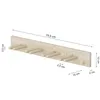 QLS Wand Skihalterung 75,5 cm für 4 Paare Nordic Walking Produktbild-Vorschau 7