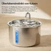 Fontanna do picia dla kotów, automatyczna, ze stali Podgląd zdjęcia produktu 9
