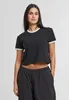Urban Classics Kurzarm-T-Shirt für Frauen Ilzsion schwarz Produktbild-Vorschau 1
