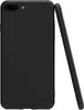 A black smartphone case is shown leaning against a black smartphone. Produktbild-Vorschau