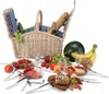 Picknickkorb geflochtene Weide 4 Pers + Zubehör 23 tlg. √ Produktbild-Vorschau 5