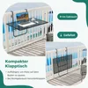 COSTWAY Stolik na balustradę balkonową, składany stolik do Podgląd zdjęcia produktu 4