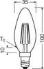Osram LED Filament Leuchtmittel Kerze 6,5W = 60W E14 matt Produktbild-Vorschau 5