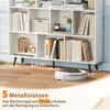 COSTWAY regál s priehradkami, stojaci regál s 3 úrovňami a Náhľad obrázku produktu 6