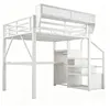 MODFU Jugendbett 140 x 200 mit Schreibtisch,Metall-Hochbett Produktbild-Vorschau 8