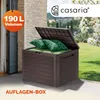 Casaria® Coffre de Jardin Exterieur 190 L Marron - Caisse Voir les images du produit 1