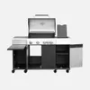 sweeek - Gasgrill 4 Brenner + 1 Seitenbrenner - Schwarz Produktbild-Vorschau 3