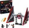 A LEGO Star Wars Sith TIE Fighter playset with minifigures and accessories, displayed next to its packaging. Produktbild-Vorschau