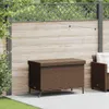 vidaXL Skrzynia ogrodowa na kółkach brązowa 110x55x73 cm Podgląd zdjęcia produktu 1