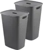 Curver Softex Wäschekorb – 2er-Set, 56 L, mit Deckel, Produktbild-Vorschau 1