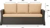 A front view of a sofa with cushions, showing dimensions with measurement lines and text. Anteprima dell’immagine prodotto