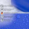Tischdecke Textil-Optik UNI Blau Rund 120cm Schnittkante Produktbild-Vorschau 5