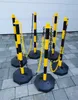 4 Stück Flexible Absperrpfosten Gelb mit 30 Meter Produktbild-Vorschau 3