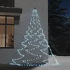 vidaXL Choinka na ścianę z metalowymi haczykami 260 LED Podgląd zdjęcia produktu 2